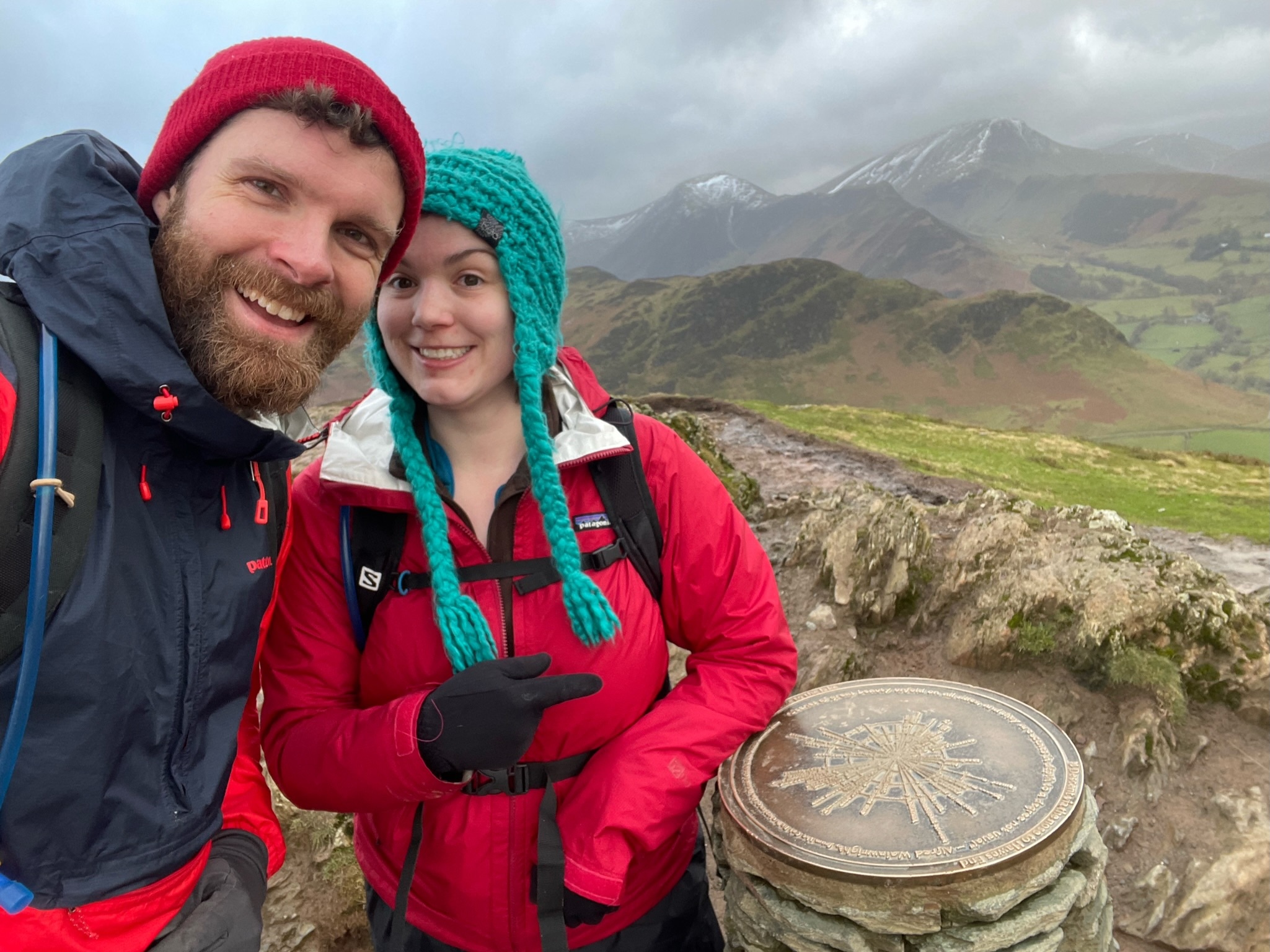 yrs trulys at the summit of Catbells