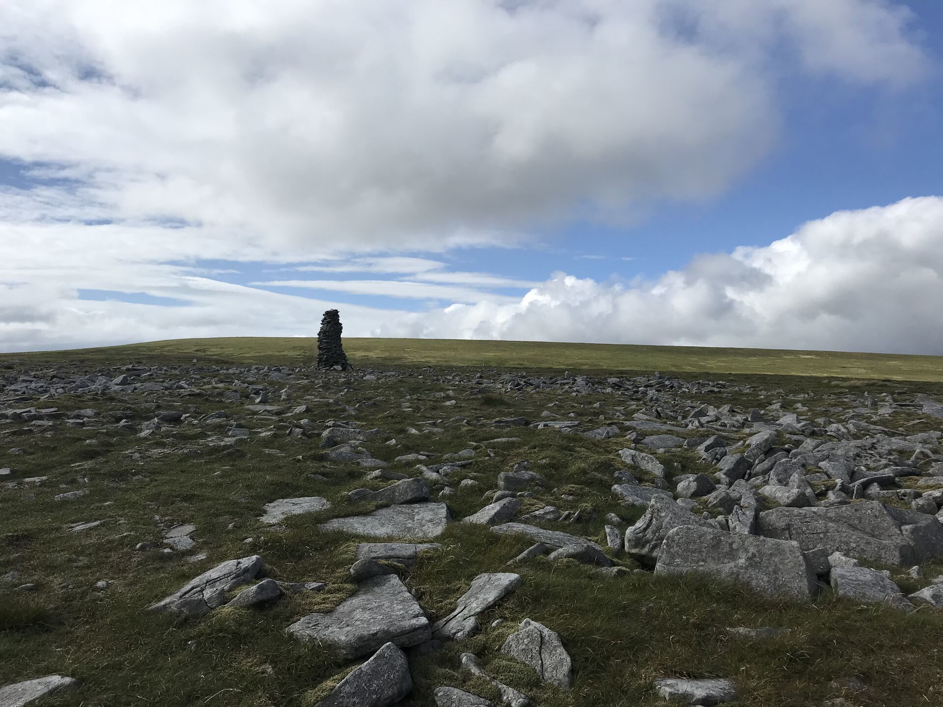 I've seen other pictures where the cairn is leaning a totally different way