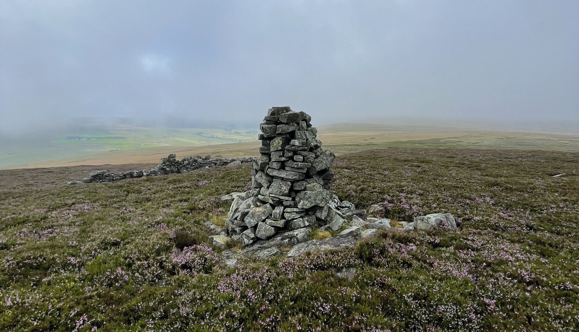 A cairn up on the moor—or a "currick", as they call em in the Pennines
