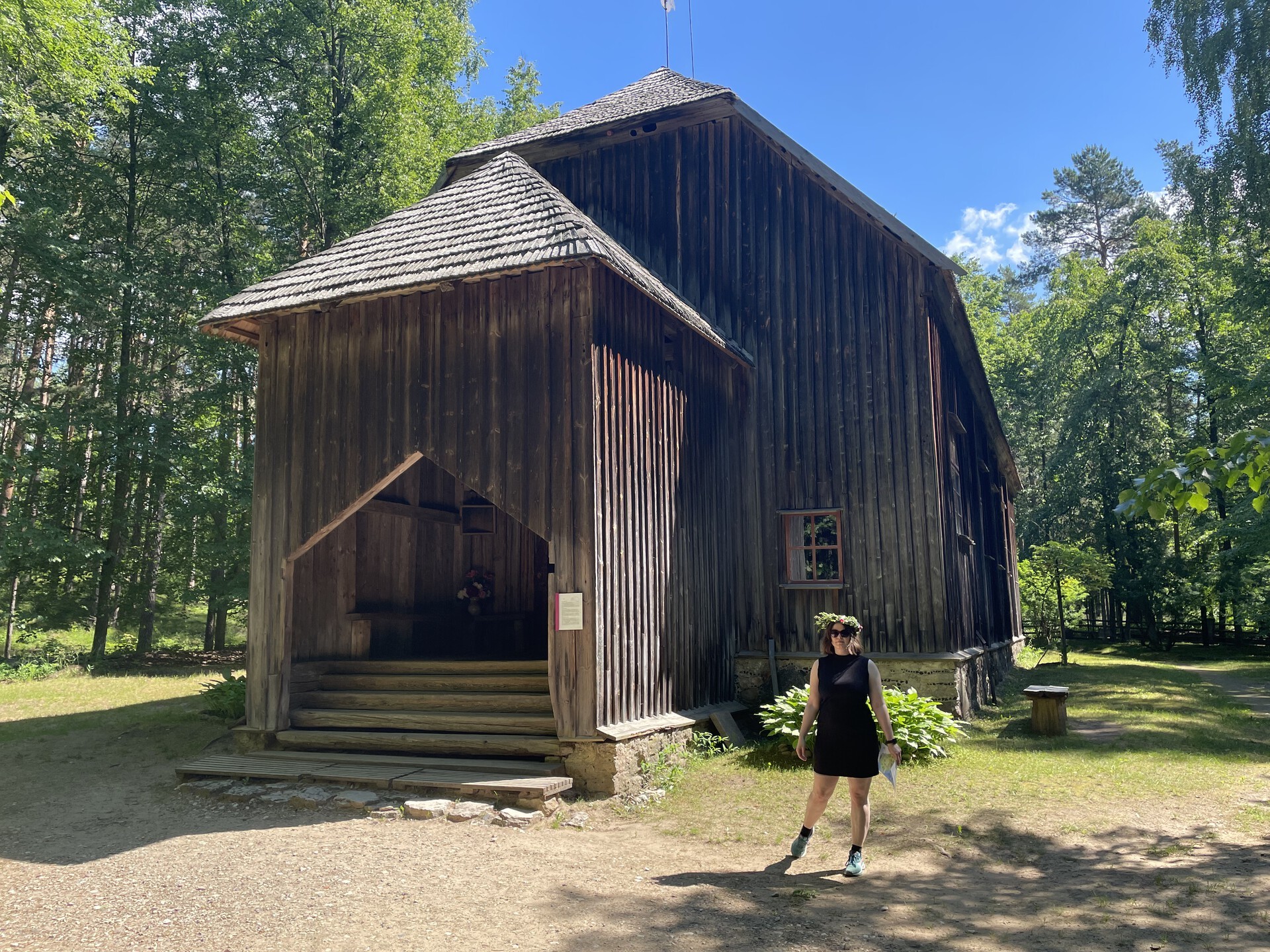 Old church at the Ethnographic Open Air Museum, Jugla, Latvia