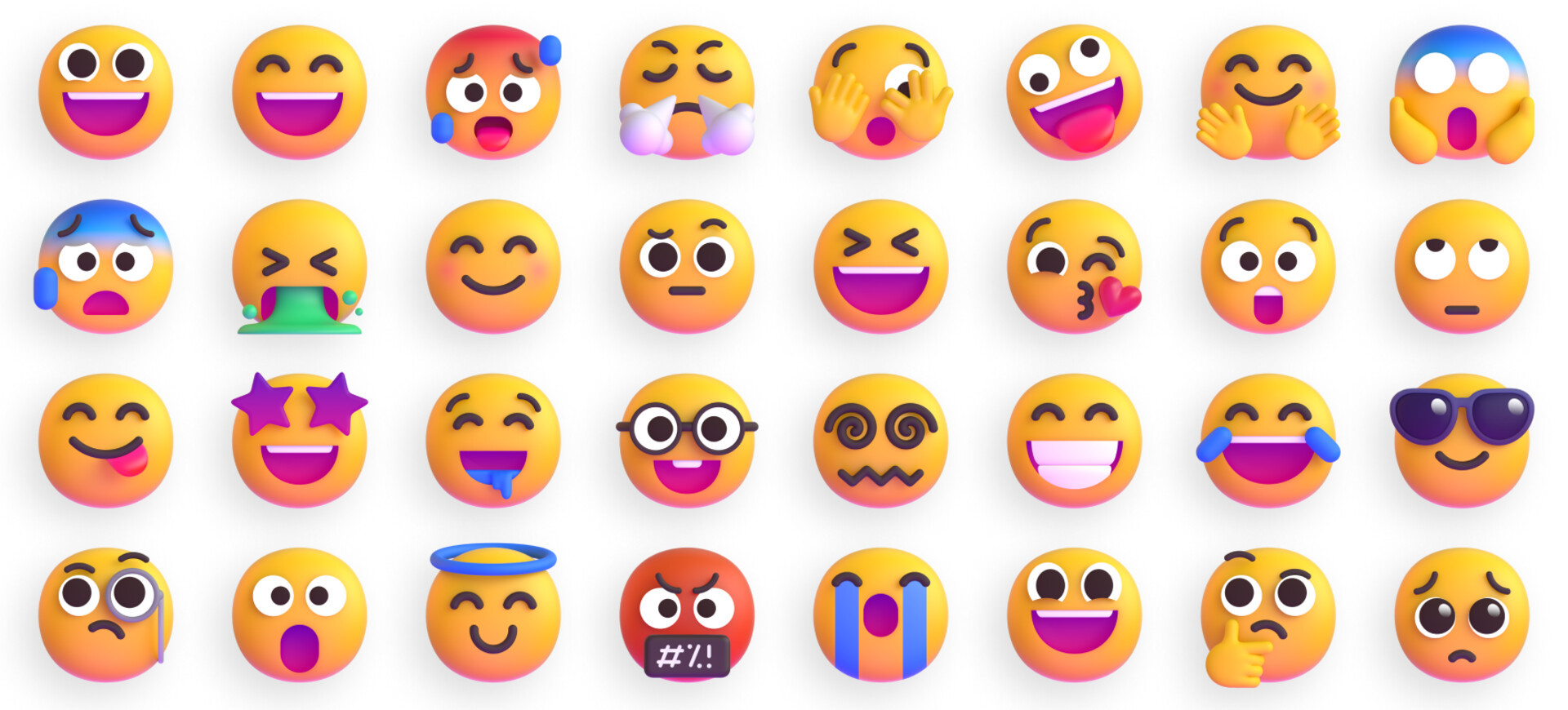 A sampling of Fluent Emoji