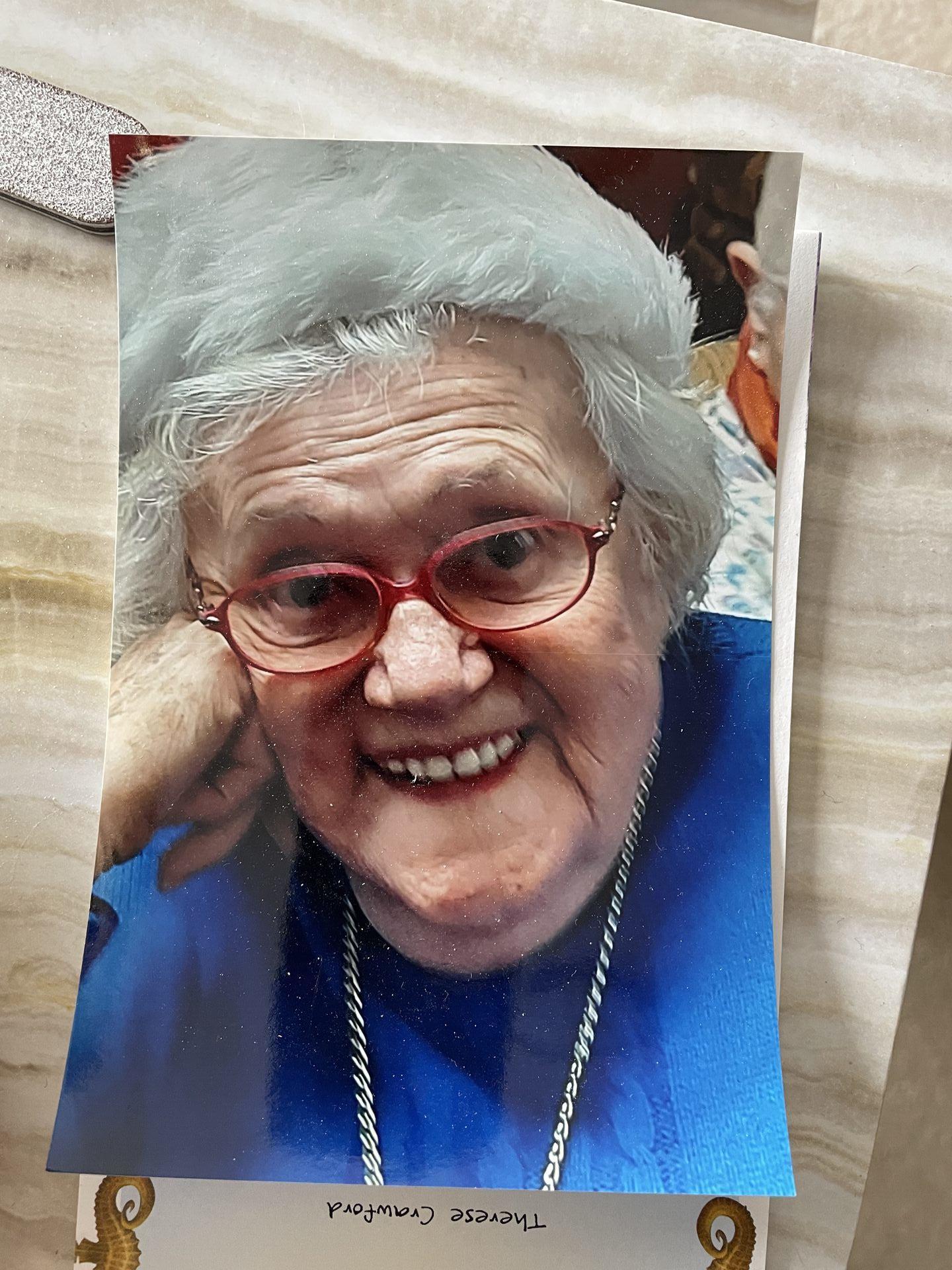 A picture of a photo of Grandma Sweet