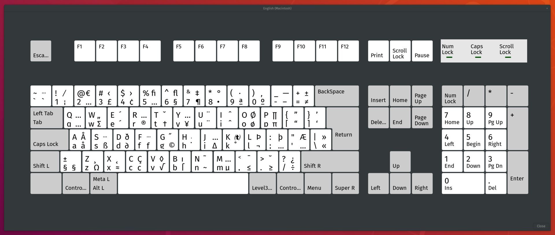 An Apple keyboard, according to Ubuntu