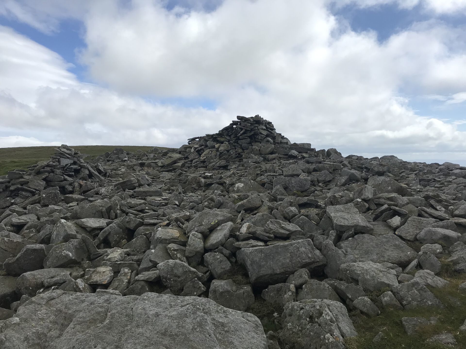 Cairn on the summit of Little Dun Fell