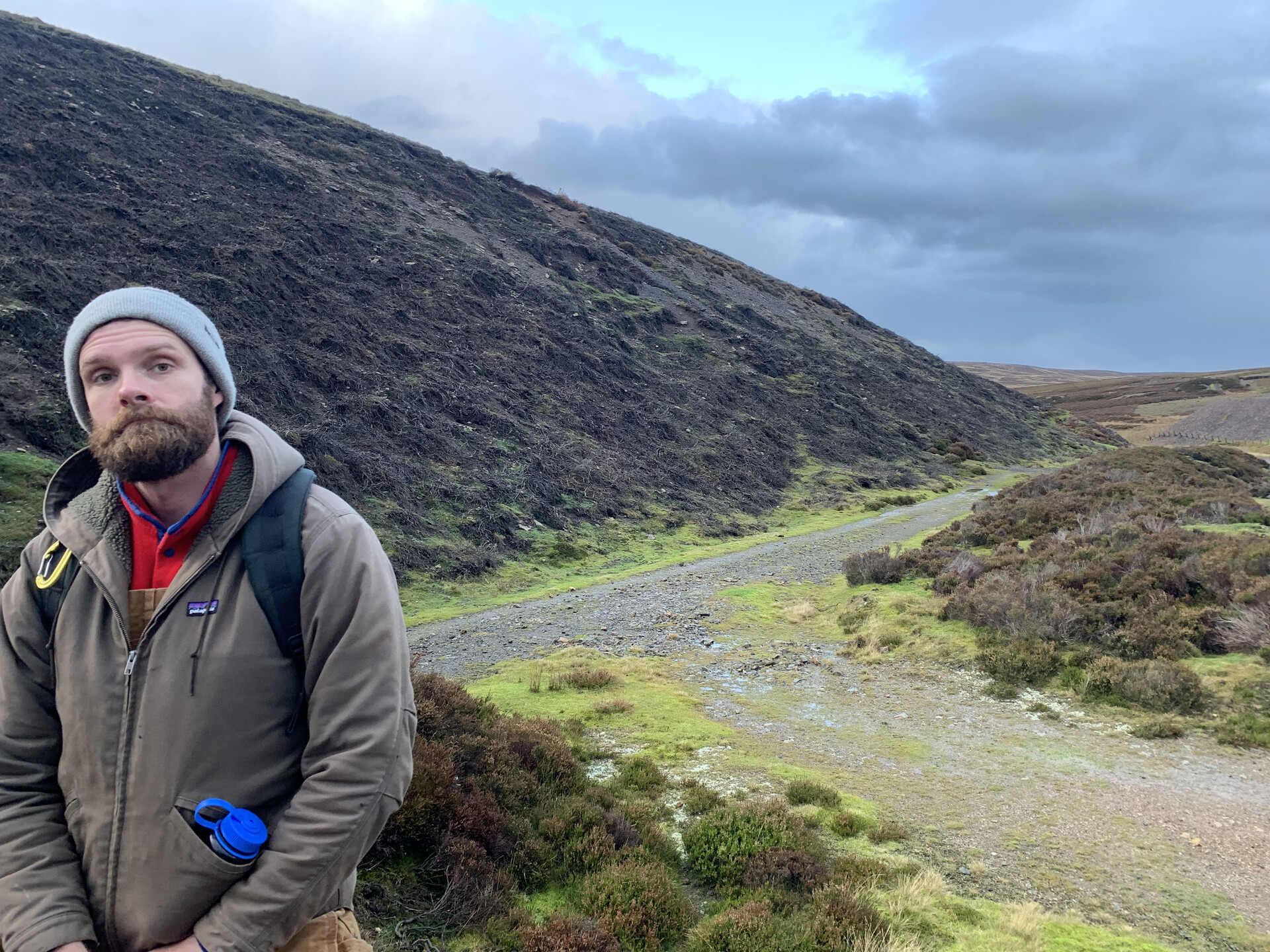 Yours truly amid the abandoned mine workings above Hamsterley Forest