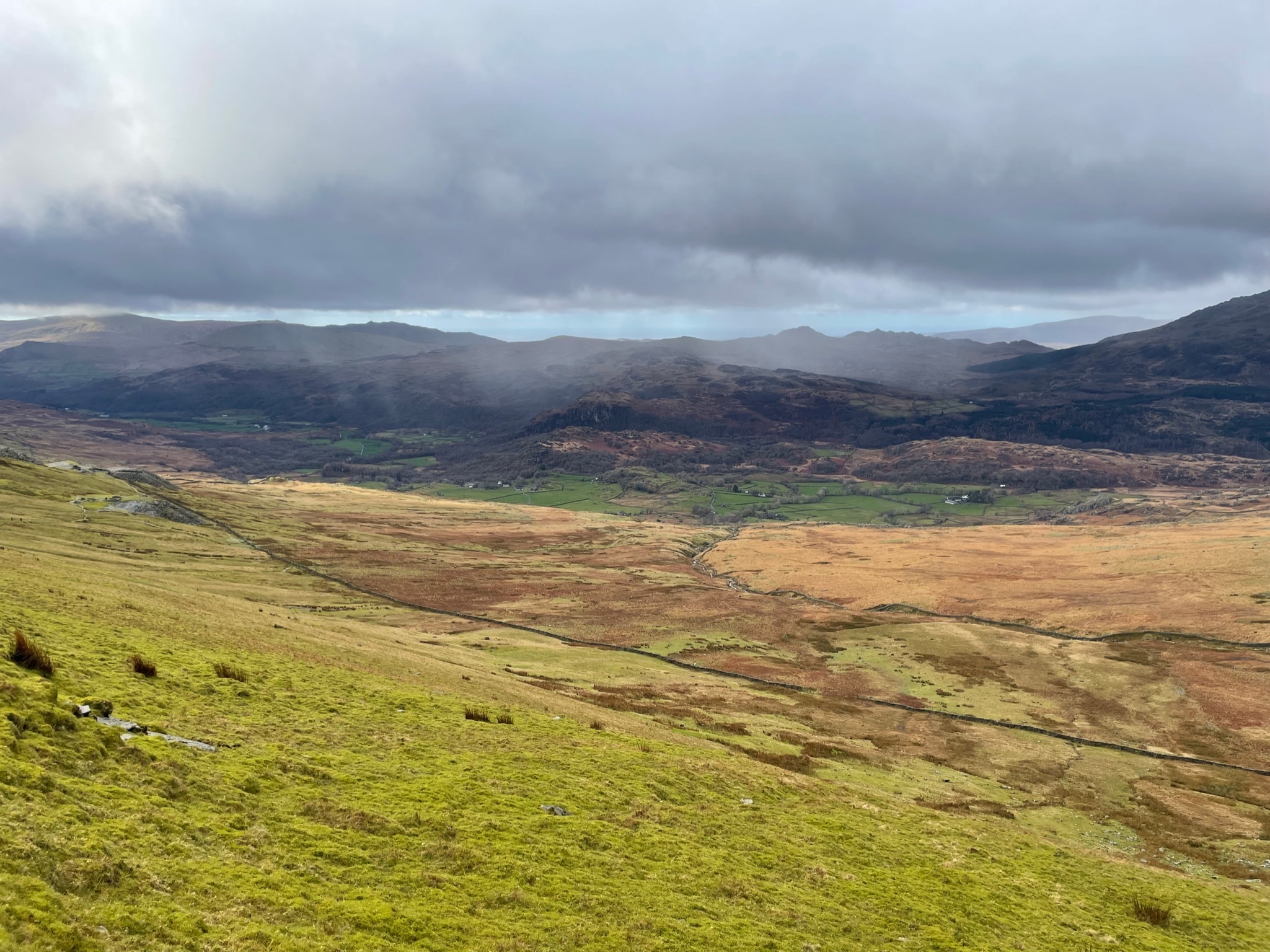 The view from the top of Watna Scar Road